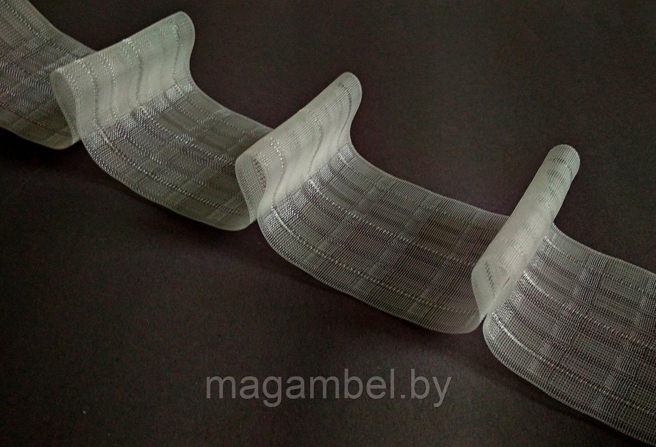 Прозрачная лента для штор 7,5 см с коэффициентом 1:1,7