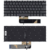 Клавиатура для ноутбука Lenovo IdeaPad Flex 5-14ALC05, серая, с подсветкой, RU