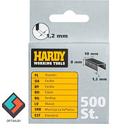 Скобы 10*8*1,2мм 500шт. Hardy