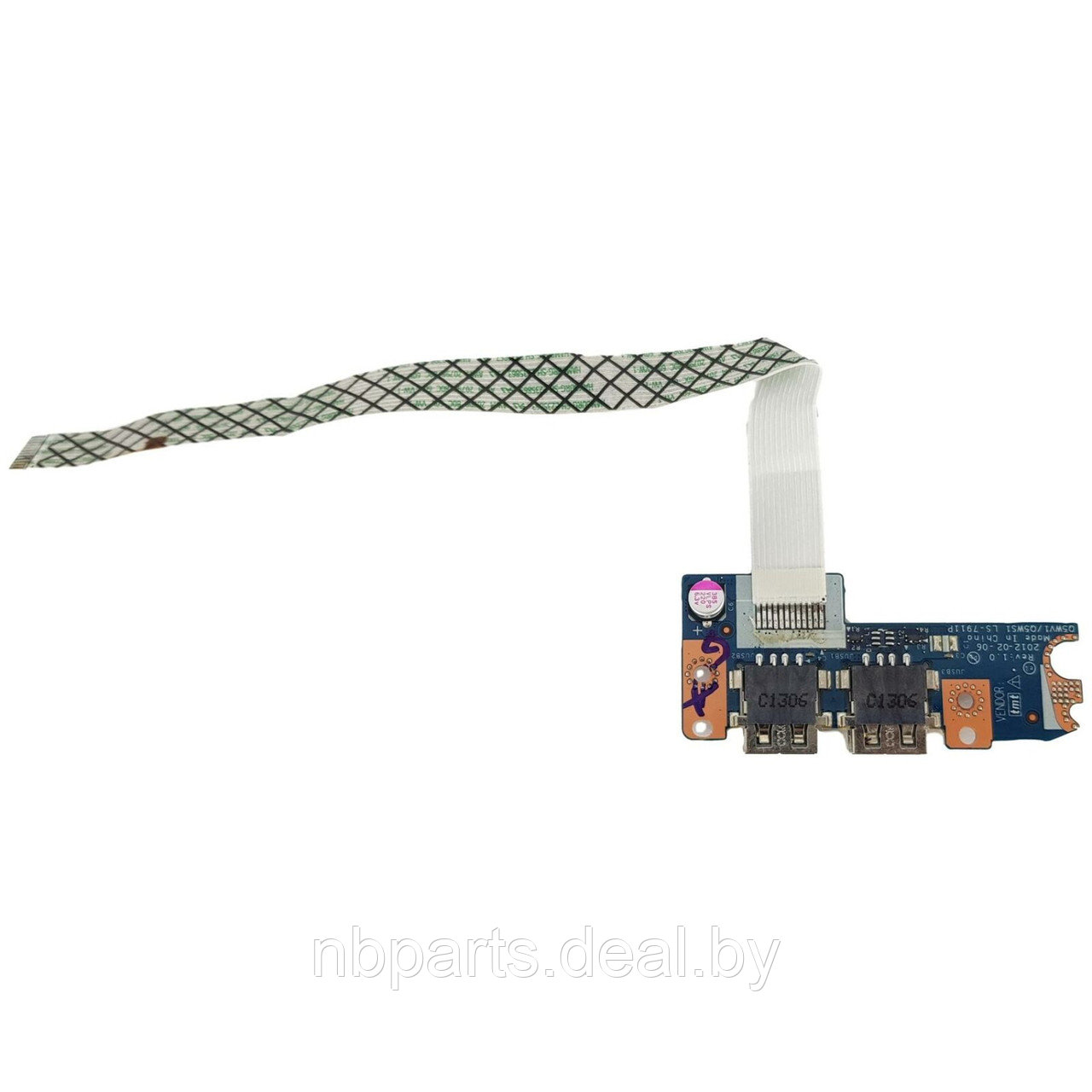 USB плата Acer Aspire E1-531 E1-571, с шлейфом (Сервисный оригинал) - фото 1 - id-p220605142