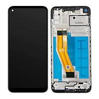 Дисплей Samsung M11 M115 Черный (Сервисный оригинал) в раме LCD SM-M115