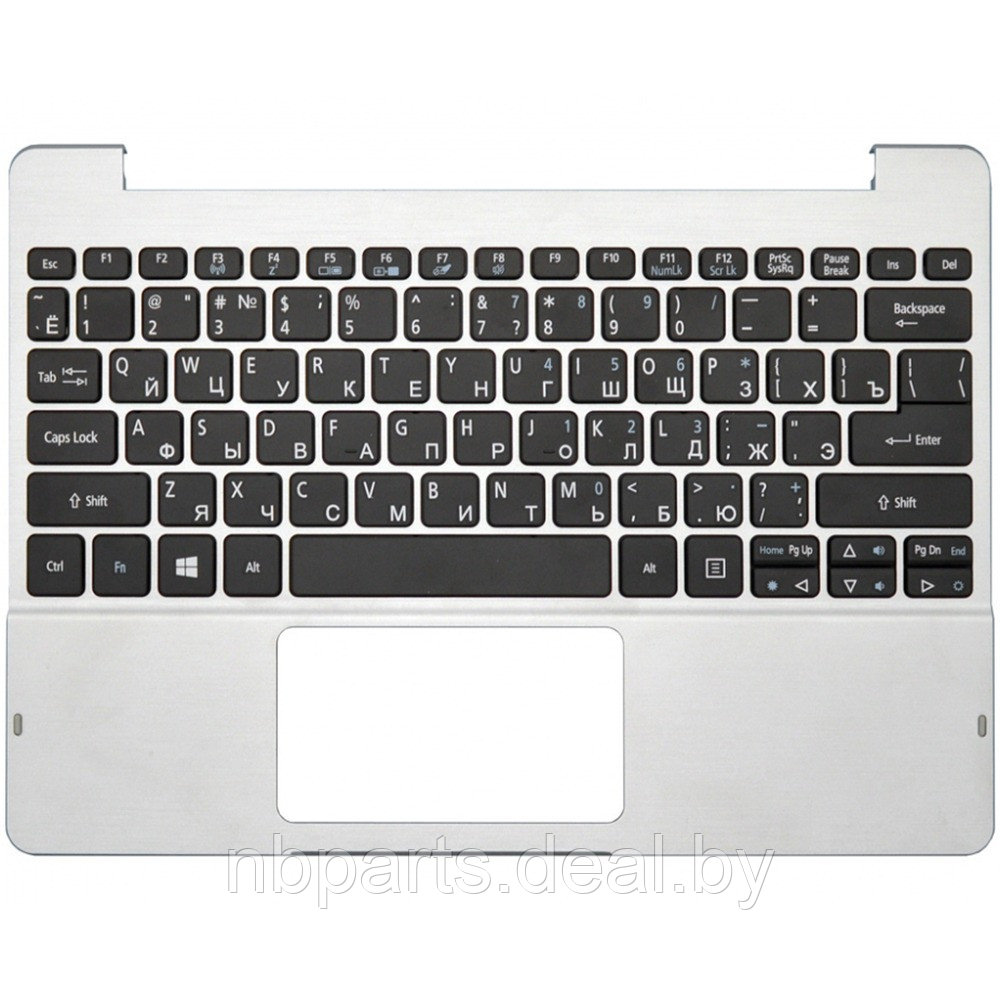 Верхняя часть корпуса (Palmrest) Acer Swift 10 UltraBook SW5-011, серебристый (Сервисный оригинал), - фото 1 - id-p220604727
