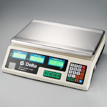 Весы торговые настольные DELTA ТВН-40 фасовочные для рынка торговли электронные с аккумулятором - фото 1 - id-p211900831