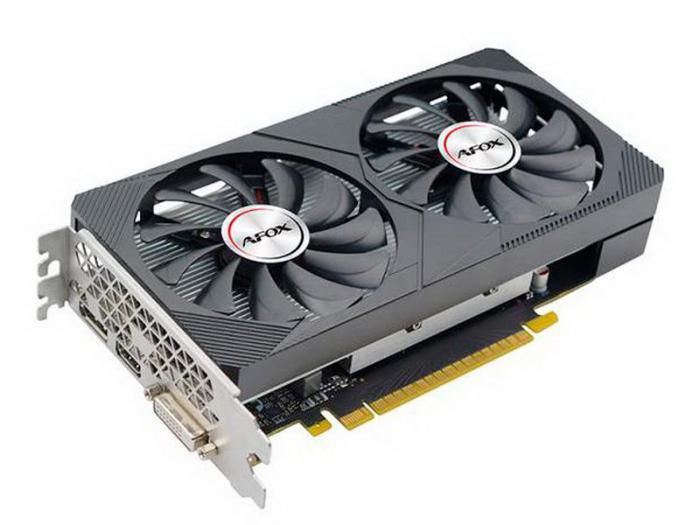 Видеокарта AFOX GeForce GTX 1650 4GB 1410MHz PCI-E 4096Mb 12000MHz 128-bit DVI HDMI DP Dual Fan - фото 1 - id-p220458517