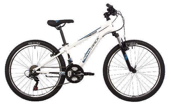 Велосипед для девочек подростковый скоростной горный 12 лет 24 дюйма NOVATRACK белый - фото 1 - id-p220532013