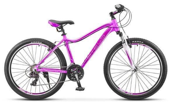 Велосипед взрослый женский скоростной горный спортивный STELS Miss-6000 V 26 дюймов рама 15 розовый - фото 1 - id-p220532125