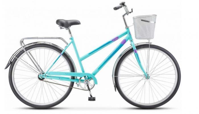Велосипед для взрослых женский STELS Navigator-300 LADY 28" рама 20" Мятный с корзиной - фото 1 - id-p220532130