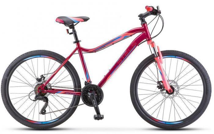 Велосипед взрослый женский спортивный скоростной горный STELS Miss-5000 MD 26 дюймов рама 18 розовый - фото 1 - id-p220532133