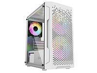 Корпус Powercase Mistral Micro Z3W Mesh LED mATX Tempered Glass White CMIMZW-L3