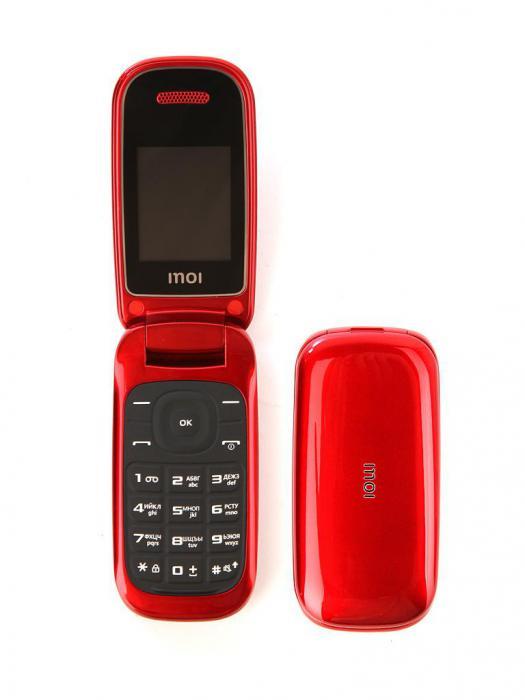 Телефон раскладушка кнопочный сотовый Inoi 108R красный мобильный раскладной - фото 1 - id-p220170052