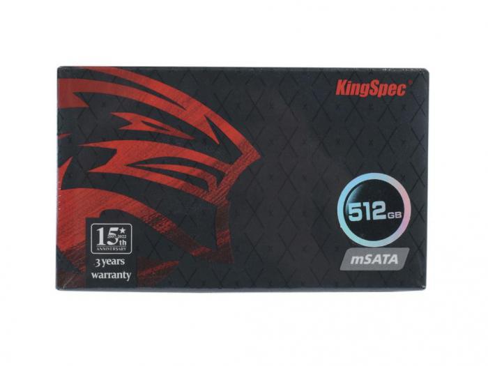 Твердотельный накопитель KingSpec SSD mSATA MT Series 512Gb MT-512 - фото 1 - id-p220290687