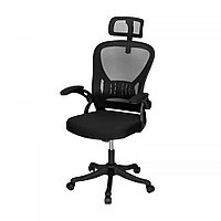 Кресло руководителя Deli E4505, ткань - сетка чёрная, цвет чёрный