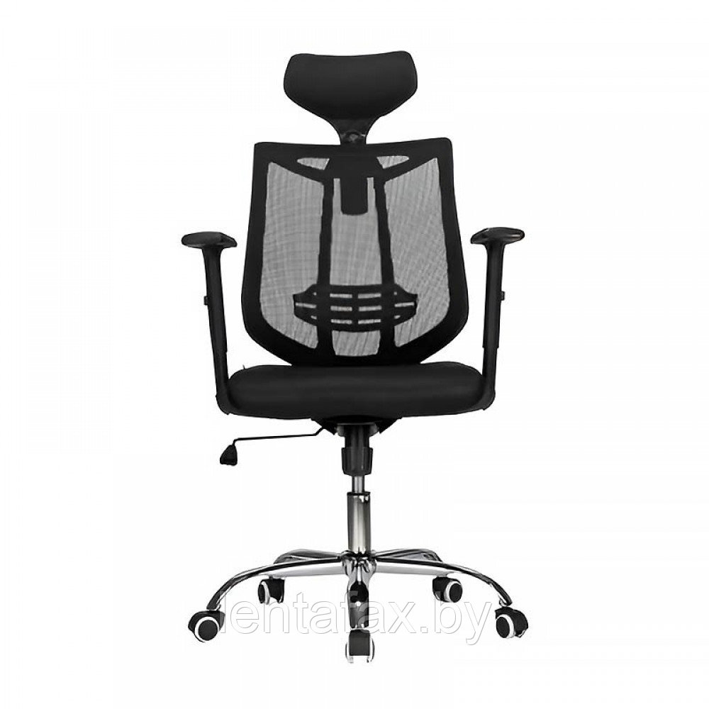 Кресло руководителя Deli E4512, ткань - сетка чёрная, цвет чёрный