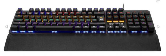 Игровая клавиатура с подсветкой Defender Reborn GK-165DL 45165 механическая геймерская USB для компьютера - фото 5 - id-p215920008