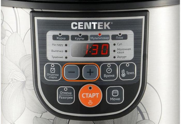 Мультиварка скороварка мультиповар CENTEK CT-1498 черный/сталь - фото 10 - id-p215923540