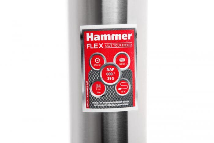 Насос скважинный Hammer NAP600/39S - фото 5 - id-p219070560