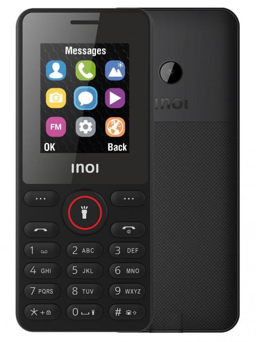 Кнопочный сотовый телефон Inoi 109 черный мобильный - фото 1 - id-p220169768