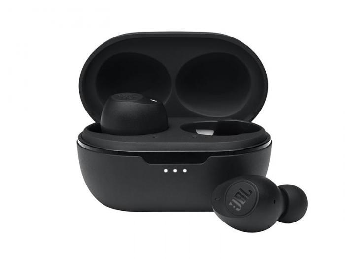 Беспроводные bluetooth наушники с микрофоном JBL Tune 115 TWS черные затычки для телефона телевизора - фото 1 - id-p220169992