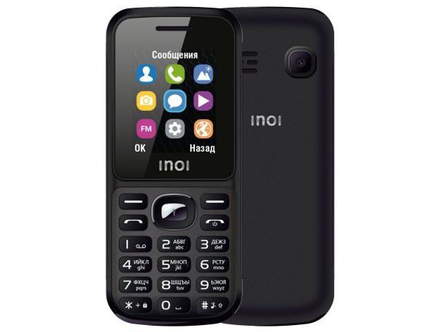 Кнопочный сотовый телефон Inoi 105 черный мобильный - фото 1 - id-p220170024