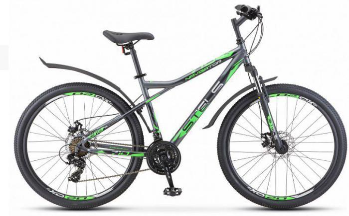 Горный взрослый велосипед STELS Navigator 710 MD 27.5" V020 рама 18" Антрацитовый/зелёный/чёрный - фото 1 - id-p220533809
