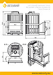 Печь ВЕЗУВИЙ Ураган Ковка 22 Панорама "М", фото 3