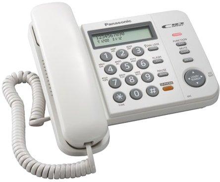 Проводной телефон Panasonic KX-TS2358RUW (белый) - фото 2 - id-p220608981