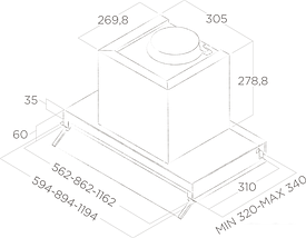 Кухонная вытяжка Elica Box In Plus IXGL/A/90 PRF0097796A, фото 3