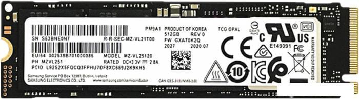SSD Samsung PM9A1 256GB MZVL2256HCHQ-00B00, фото 2