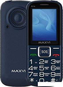 Кнопочный телефон Maxvi B21ds (синий)