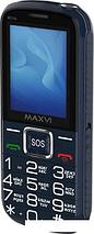 Кнопочный телефон Maxvi B21ds (синий), фото 2
