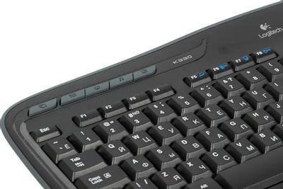 Комплект (клавиатура+мышь) Logitech MK330 (Ru layout), USB, беспроводной, черный [920-003995] - фото 6 - id-p220168882