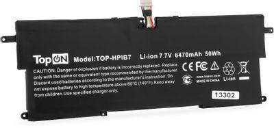 Батарея для ноутбуков TOPON TOP-HPIB7, 6740мAч, 7.7В, HP EliteBook X360 1020 G2 [103299] - фото 1 - id-p219829737