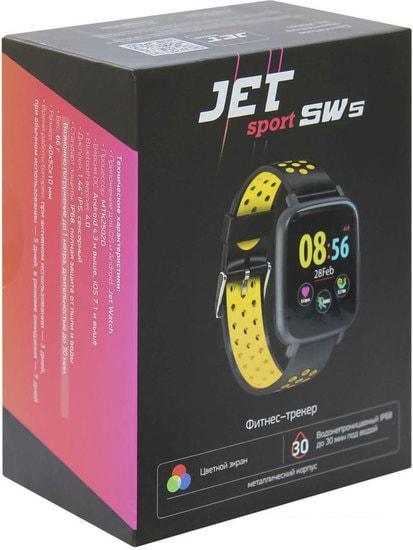 Умные часы JET SW-5 (черный/желтый) - фото 7 - id-p220448328