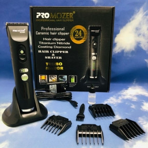 Профессиональный триммер для стрижки волос, бороды, усов Hair Clipper PRO MOZER MZ-9821 (LED-индикатор - фото 1 - id-p179624645