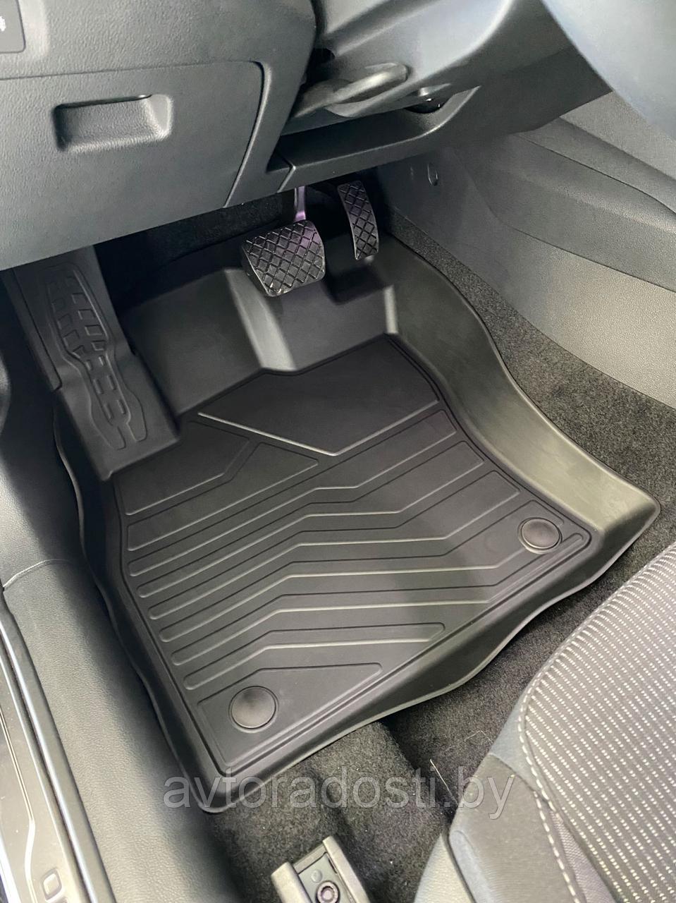 Коврики резиновые для Volkswagen Jetta VII (2018-) / Фольксваген Джетта (SRTK) - фото 2 - id-p220569385