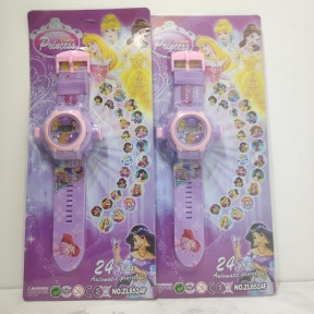 Часы детские наручные с проектором 24 картинки Принцесы Disney - фото 1 - id-p179628795