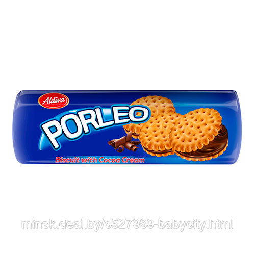 Печенье “Aldiva” PORLEO с кремовой начинкой со вкусом какао