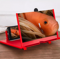 Увеличительный 5D экран Video Amplifier для планшета/смартфона (экран 220х110 мм) Красный