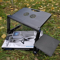 УЦЕНКА Складной cтолик Т9 трансформер для ноутбука Multifunctional Laptop Table с вентиляцией и подставкой