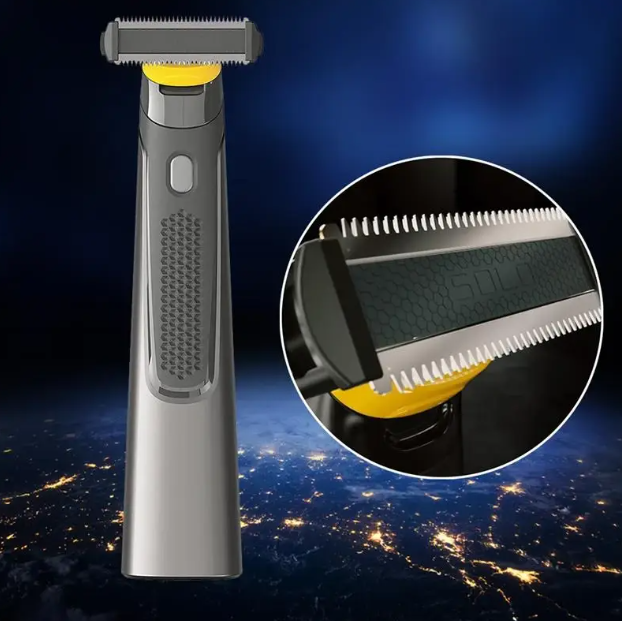 Портативный микро триммер для ухода за бородой и усами Micro trimmer (3 насадки) - фото 7 - id-p179623812