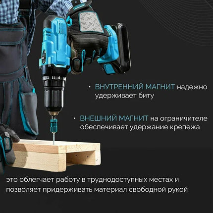 Адаптер для бит с ограничителем и двойным магнитом, фото 2