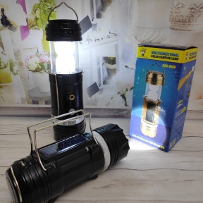 Универсальный складной кемпинговый фонарь Solar Camping Lamp GSH  9688 с солнечной панелью. Чемпион Лучшее