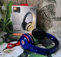 Беспроводные Bluetooth 5.0 наушники JBL STN-16 ENJOY MUSIC Синие