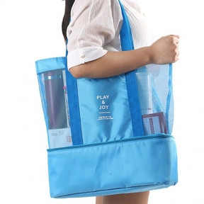 Летняя сумка для пляжа PlayJoy (термосумка) Голубая - фото 1 - id-p179629150