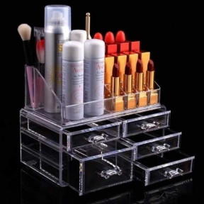 УЦЕНКА Органайзер акриловый для косметики Cosmetic Storage Box 5 полок - фото 1 - id-p179627661