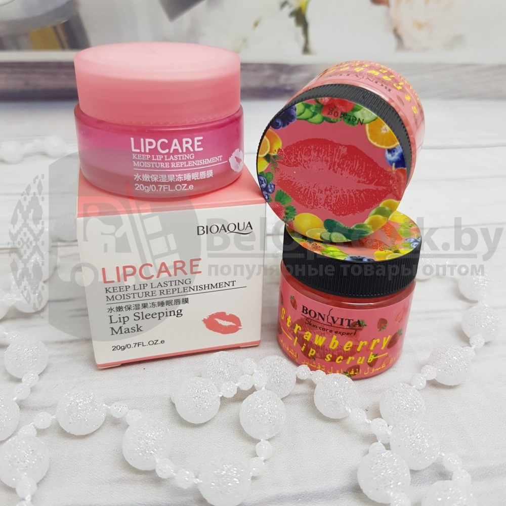 Скраб для губ BON VITA , 40 гр Strawberry Lip Scrub - фото 8 - id-p179627815