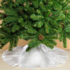 Юбка (лужайка) декор под новогоднюю ёлку (полиэфир 100), елочное украшение, коврик под елку, диаметр 1 метр - фото 1 - id-p179625531