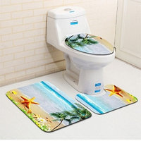 Набор ковриков для ванны и туалета 3 шт Bath Mat Set (45.00 х 72 .00 см., 37.50 х 45.00 см. 44.00 х 37.00 см.)