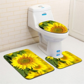 Набор ковриков для ванны и туалета 3 шт Bath Mat Set (45.00 х 72 .00 см., 37.50 х 45.00 см. 44.00 х 37.00 см.)