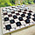 Настольная игра Пластиковые шашки в комплекте с деревянной доской, фото 5